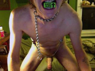Me using some nipple clamps and a choke chain