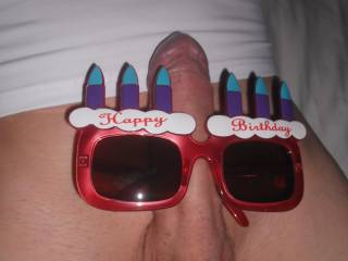 It was Terrys birthday yesterday and I got him these glasses. I think you're meant to wear them on your face?
xxx
