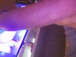 Jerking my cock getting real thick for hot @kawaiibby2