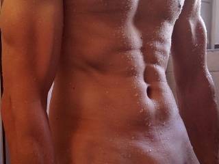 right after the shower, freshly shaved & clean ;)