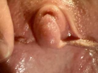 Closeup,of my clit and slight gaped pussy.