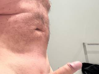 My hard smooth cock in the bathroom