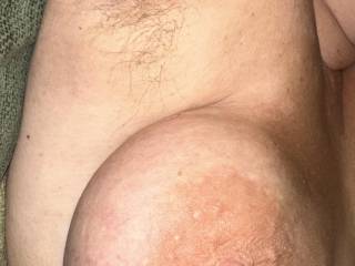 Big areola tit and hairy armpit
