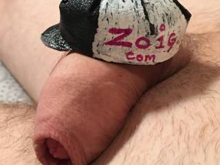 my wife made this hat for my cock