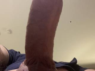 Any takers to be looking up at my big cock?