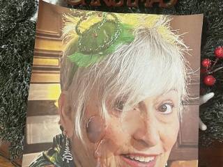 Marie dressed in her Naughty Elf outfit getting her Christmas facial Merry Christmas Marie 🎄💦💦💦