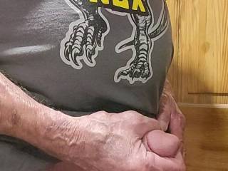 Stroking my dick having a little fun