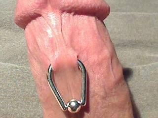 My first piercing-when I went in to get this, my poor dick looked to be only 1" long. I think he was trying hide by shrinking.lol Hey see how you act when Candy-a HOT 25yo babe-holdin clamps and a hollow needle says whip it out.Id luv to taste Candy! Yum