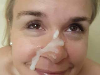 Cum brushing facial