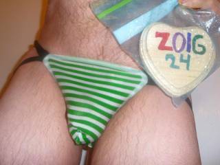 A frontal standing scene as I take a shower and wearing my green undie. Z50 camera was used.