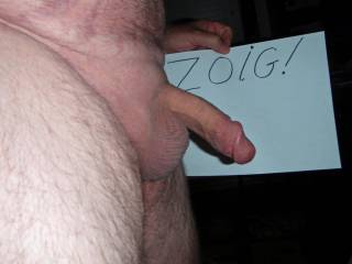 Hubby\'s cock for the enjoyment of the ZOIG nation!