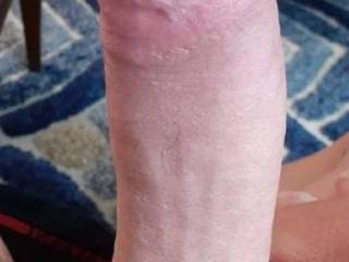 This was at an AirBnB in Tulsa Oklahoma. I was rock hard and had to get a photo.