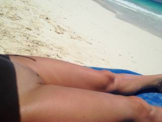 My small pussy looking down the ocean