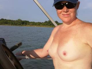 Just hanging out on the boat and I figured it was the perfect time to get naked.