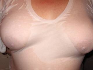 Wet tshirt tits, courtesy of my wife. :)