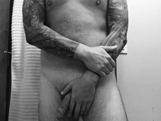 Hot ink , hot bod....great black and white captured pic .