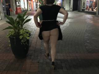 Wife loves going out flashing her stuff