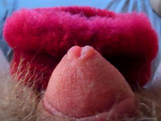 My tiny dick vs the heel of a fluffy slipper
