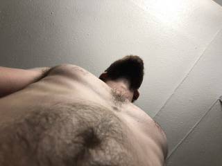 A shot of my body from below