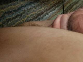 My hairy taint and my hairy balls from above.