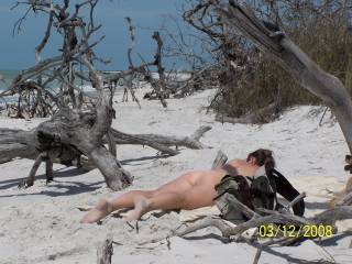 girl sunbathing nude