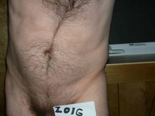 A frontal scene near the window of my chest down to my part,which is slowly revealing itself.