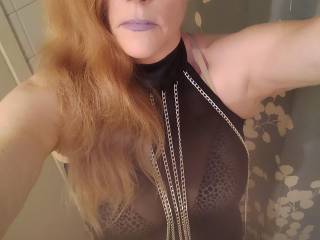 Trying on one of my new outfits I got at pleasures and treasures to wear for my Man!!