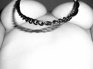 Give that chain a little tug...my nipples are quite pleased with the sensation. You should see the view down below after a bit of tugging and teasing!