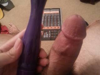 Which looks better? My 4" cock or my 6" vibrator