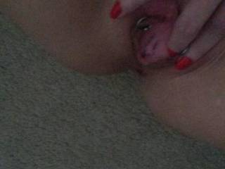 wife fingering her pussy