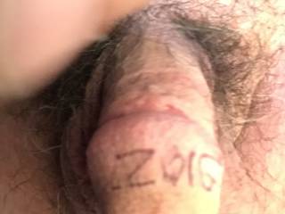 Now my sweetie will suck the ink away!