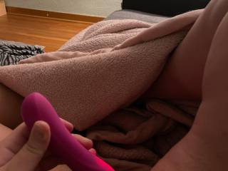 Playing with my clit till hubby gets home ;)