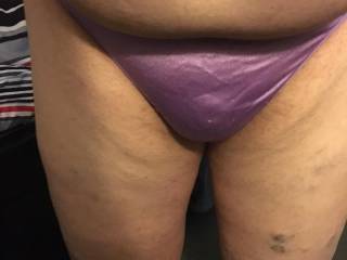 purple silk panties