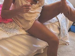 My husband said just sit right there, just like that and I\'ll let room service in, and he can take a look!