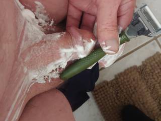 Getting all that nasty fuzz off my tiny smoothie ...just for you