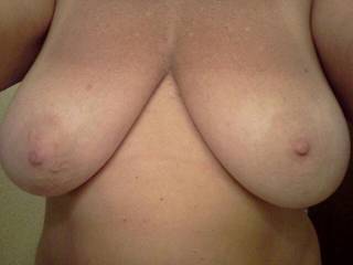 My gals tits. She loves to have them titty fucked.