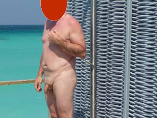 my GF caught me while taking a shower outdoor.
what did the fishes think when they did see me? Or have there been some people on a boat nearby?
:-)

What would you have done, being on that boat?
