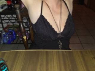 we were at a party  and she was showing off for all to see