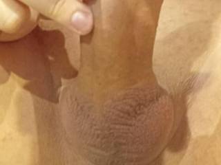 Do you guys love to see a smoth shaved cock and telling me how beautiful & shiny it is?