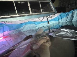 Set up a hottub in the back of my truck at work ;)