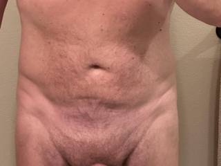 In the morning, just before my shower.