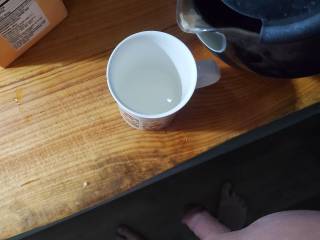 Getting my morning coffee