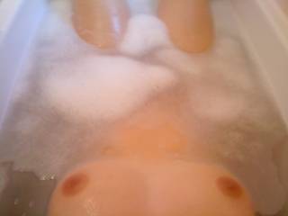 boobs in bath