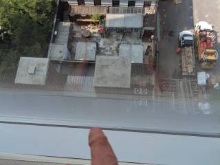 Enjoying my hotel window view. The Standard, High Line hotel in NYC, with floor-to-ceiling windows. Love the wall of clear, untinted windows.