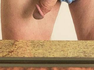 Just letting dick hang out, waiting for you to suck it