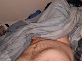 Laying in bed, contemplating the day