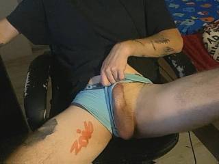 he wanted out of that undie so bad