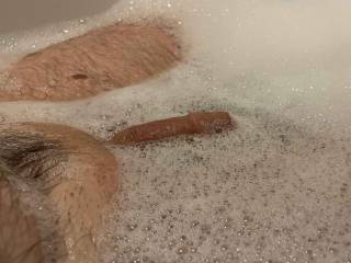I do enjoy the feeling of my cock floating in a warm relaxing bath