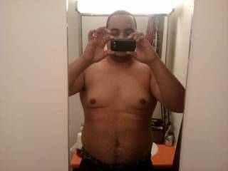 me with out a shirt