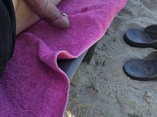 on a nudist beach